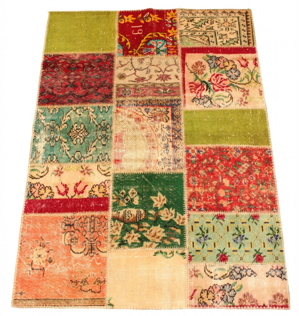 Patchwork Teppich
 Kelim Patchwork Vintage Teppich 200 x 140 cm Kelim