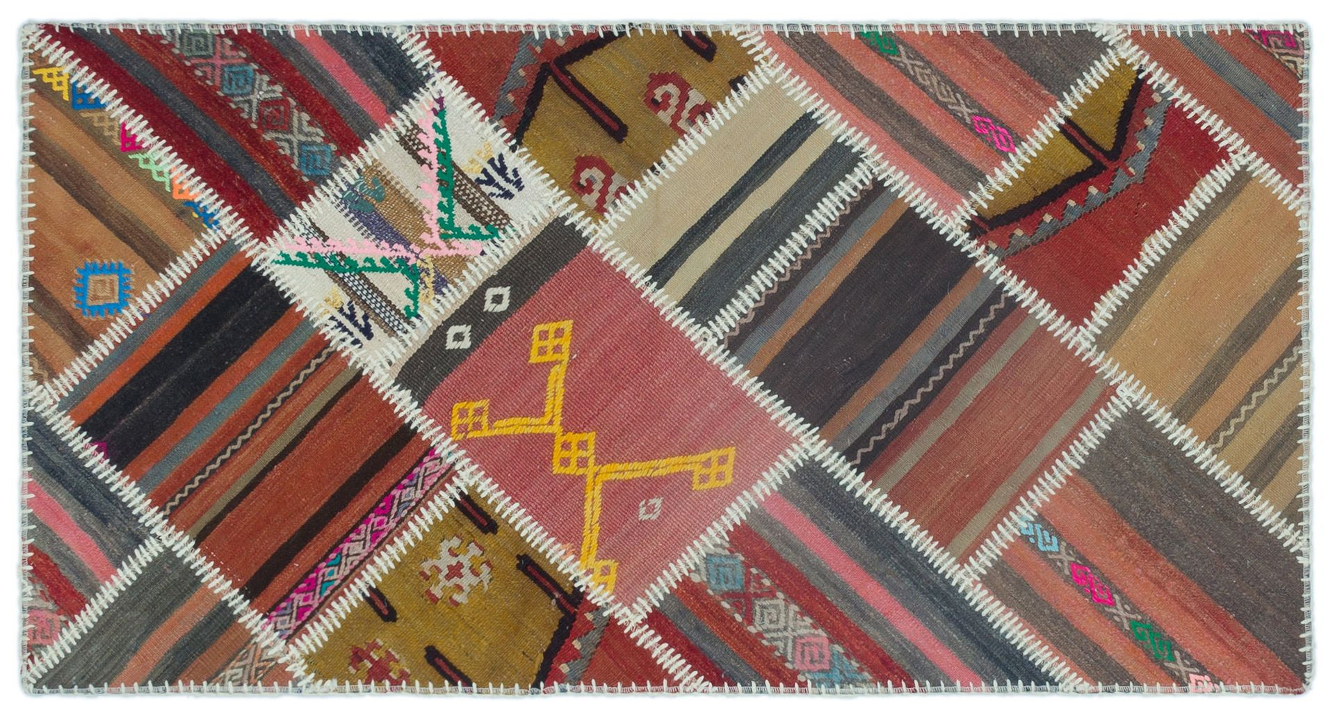 Patchwork Teppich
 Patchwork Kelim Teppich 1960er bei Pamono kaufen