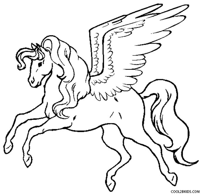 Pegasus Ausmalbilder
 Malvorlagen fur kinder Ausmalbilder Pegasus kostenlos