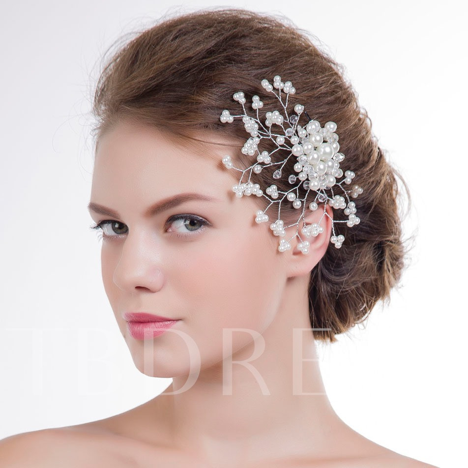 Perlen Hochzeit
 Perlen Hochzeit Haar Blumen Tbdress