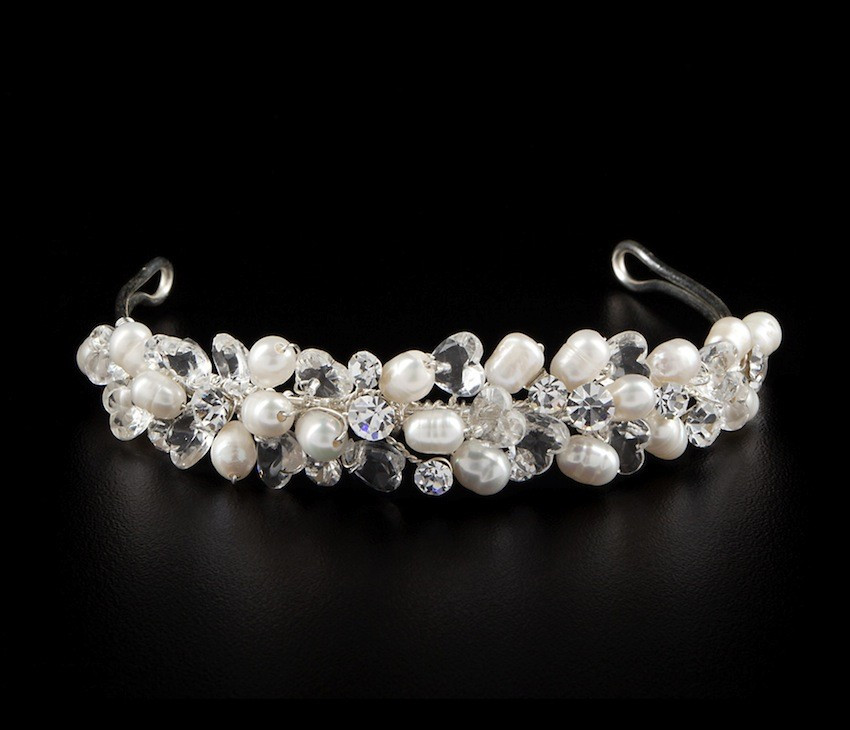 Perlen Hochzeit
 Hochzeit Perlen Diadem Haarschmuck Diademe