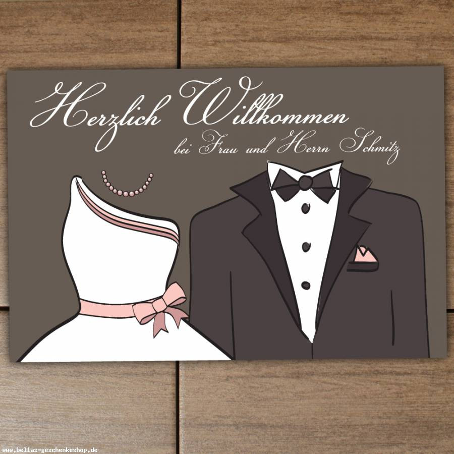 Personalisierte Fußmatte Hochzeit
 Fußmatte Ehe