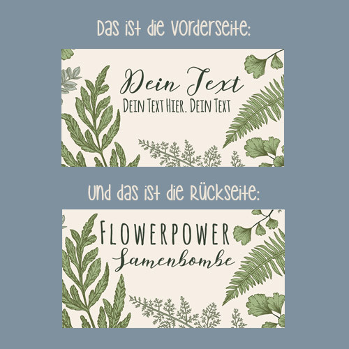 Personalisierte Gastgeschenke Hochzeit
 Personalisierte Gastgeschenke Hochzeit Samen en Botany