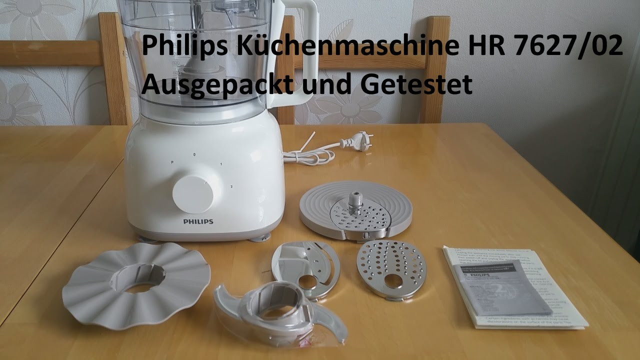 Philips Küchenmaschine
 Philips Küchenmaschine HR 7627 02 Ausgepackt und Getestet