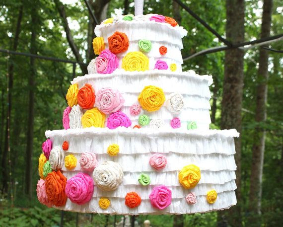 Pinata Hochzeit
 Wedding Cake Pinata CUSTOM Anniversary by
