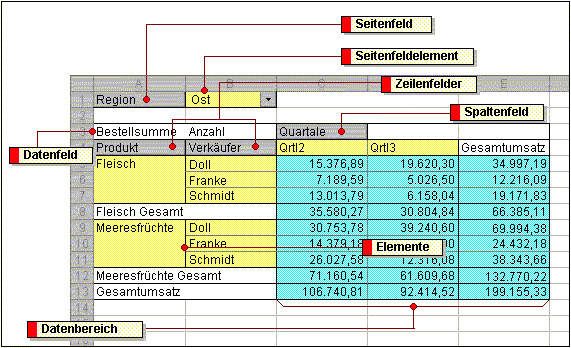 Pivot Tabellen
 XLimits Limitationen von Microsoft Excel Pivot Tabellen