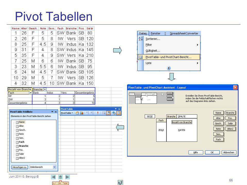 Pivot Tabellen
 Decision Support Tools ppt herunterladen