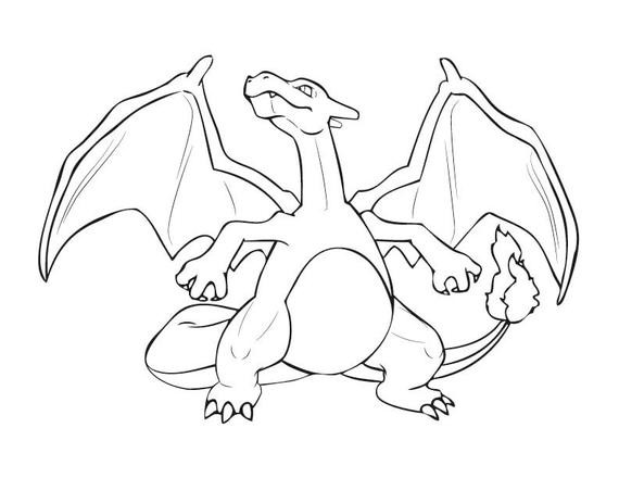 Pokemon Ausmalbilder Glurak
 Ähnliche Artikel wie Coloring page Pokemon Ausmalbild