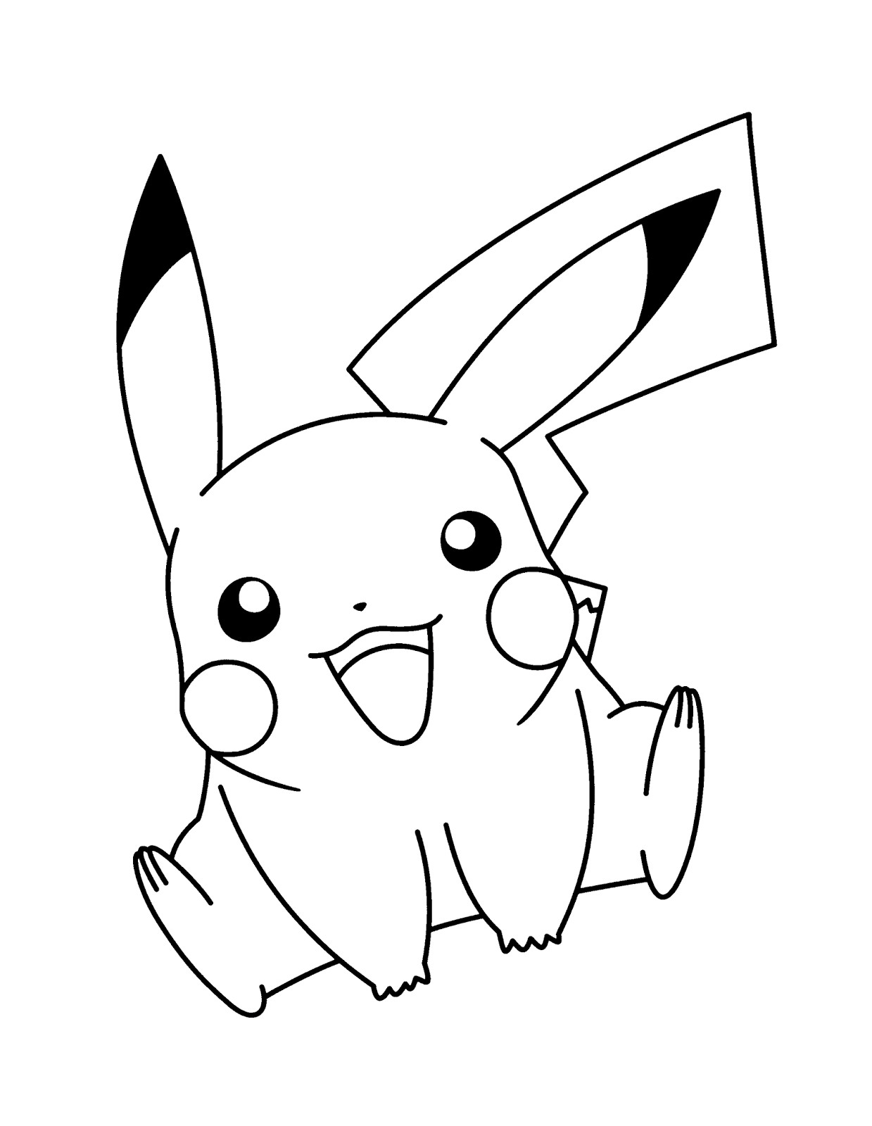 Pokemon Ausmalbilder Pikachu
 PIKACHU AUSMALBILD Malvorlage Gratis