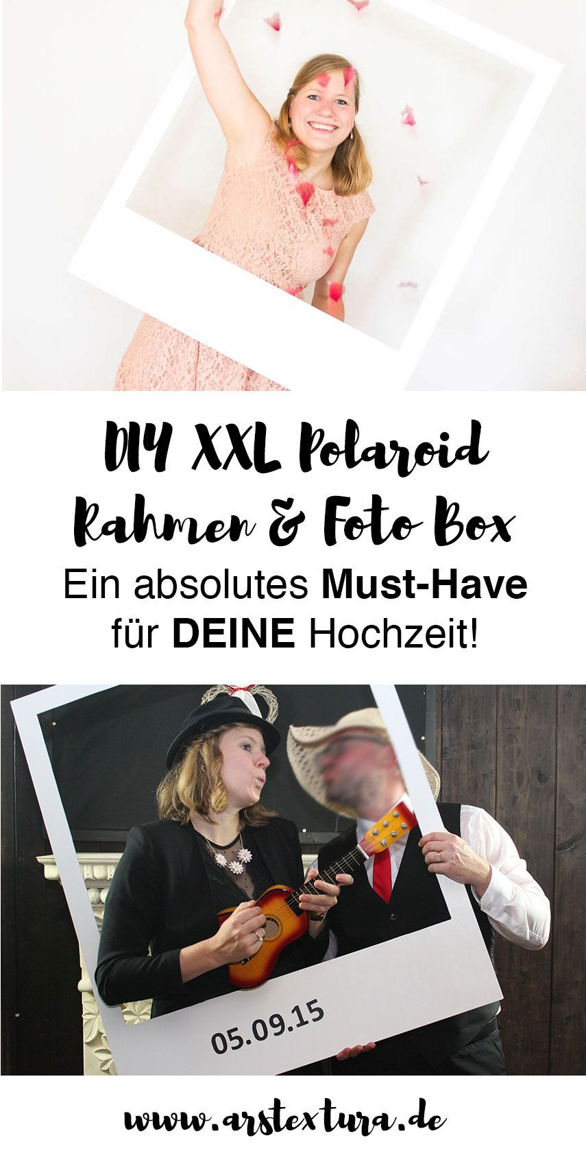 Polaroid Rahmen Hochzeit
 DIY Bilderrahmen für Fotobox auf deiner Hochzeit