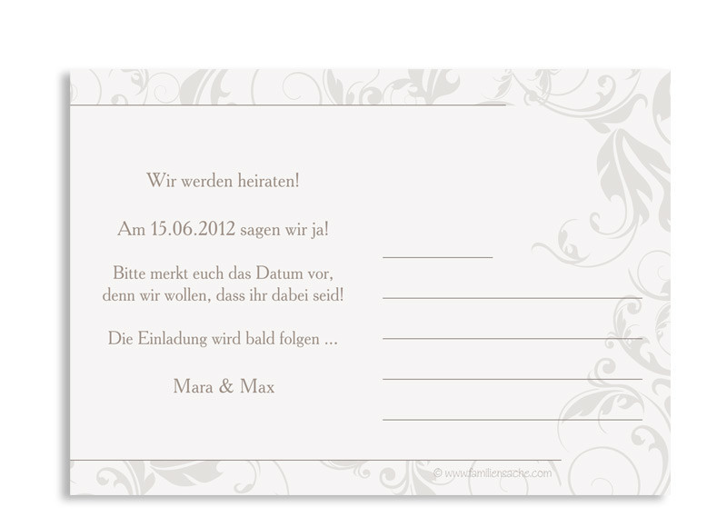 Postkarte Hochzeit
 Hochzeit Postkarten save the date online gestalten Dubai