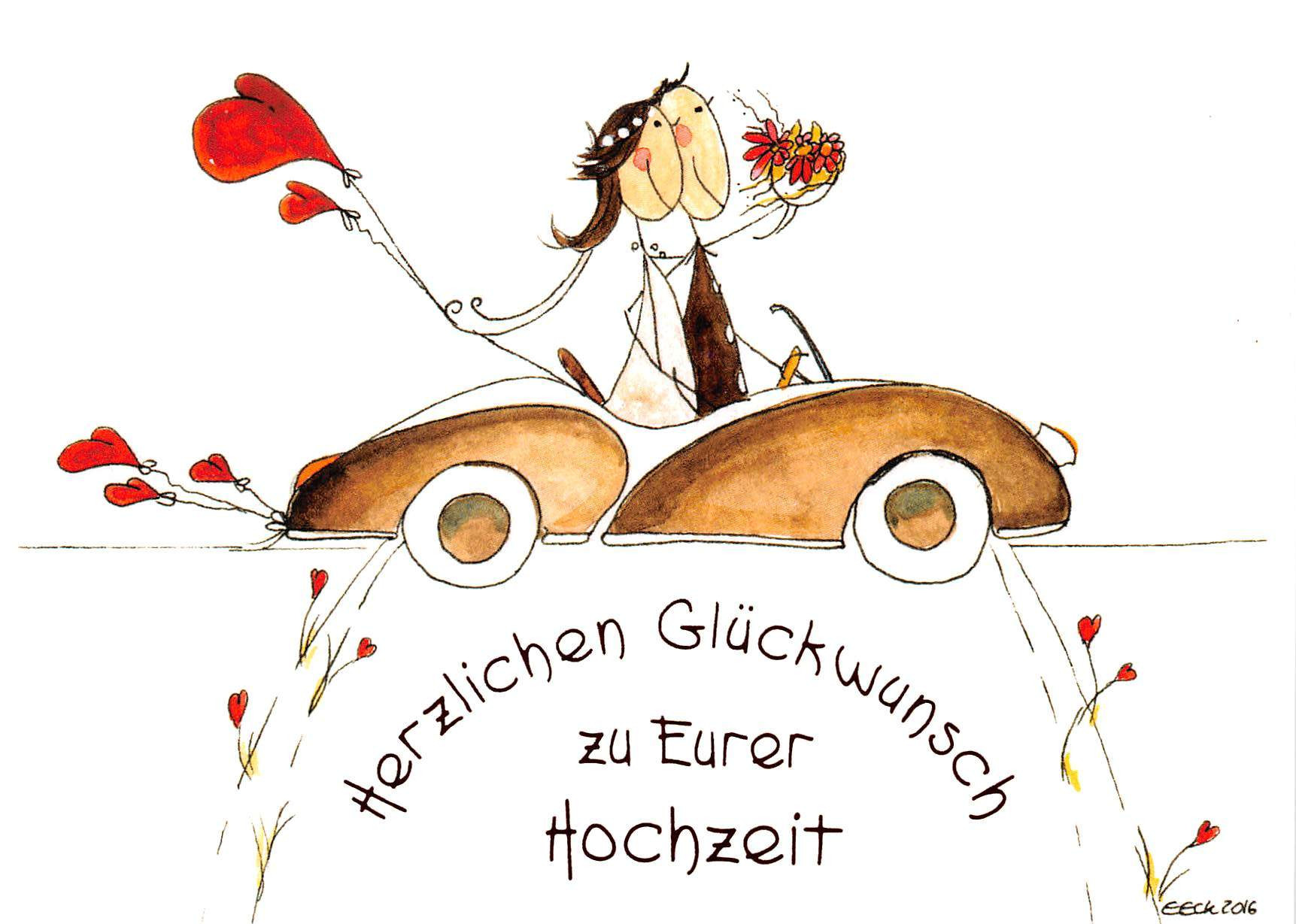 Postkarte Hochzeit
 Kartenlager Grußkartengroßhandel von packsend