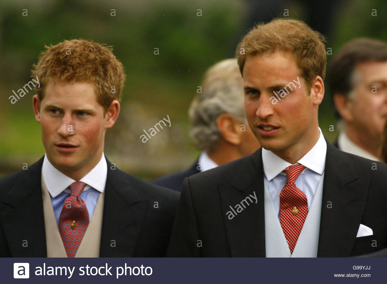 Prinz Harry Hochzeit
 Prince William and Prince Harry at the wedding of Laura