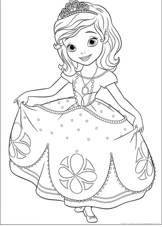 Prinzessin Sofia Ausmalbilder
 Pin von DIY DEKO GARTEN auf Ausmalbilder Sofia Erste