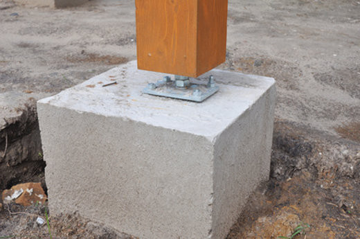 Punktfundament Carport
 Terrassendach Verankerung