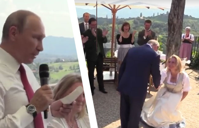 Putin Hochzeit
 Kneissl ging auf eigener Hochzeit vor Putin auf Knie