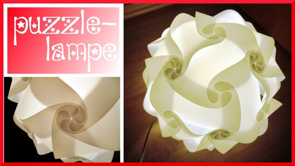 Puzzle Lampe
 Kathrins Blog Puzzle Lampe IQ Lampe