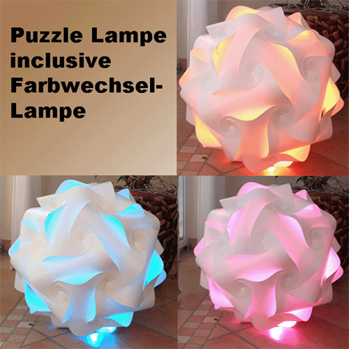 Puzzle Lampe
 Puzzle Lampe LAMPADA ROMANTICA incl Farbwechsellampe