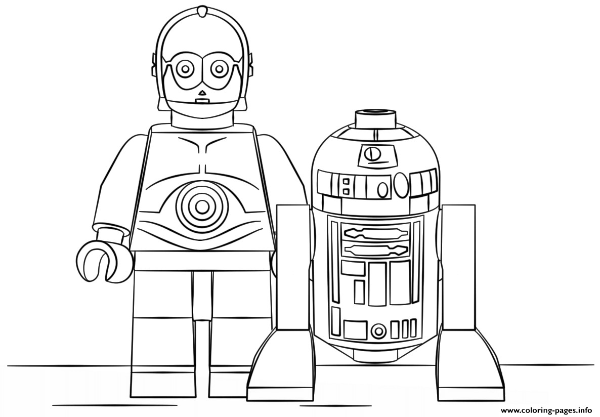 R2D2 Ausmalbilder
 Lego R2d2 And C3po Coloring Pages Printable