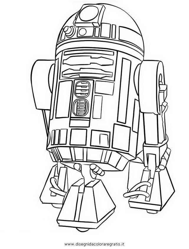 R2D2 Ausmalbilder
 Disegno r2 d2 categoria fantascienza da colorare