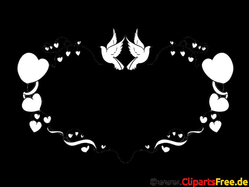 Rahmen Hochzeit Clipart Schwarz Weiß
 clipart rahmen hochzeit kostenlos OurClipart