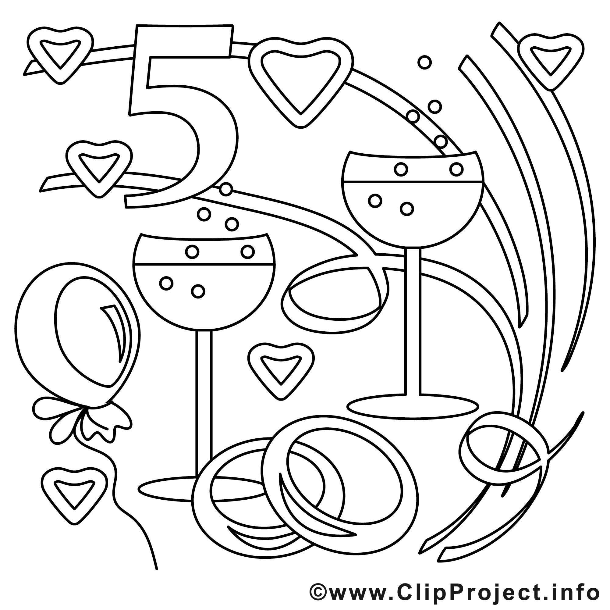 Rahmen Hochzeit Clipart Schwarz Weiß
 Schwarz Weiss Clipart Bilder zum Ausmalen Hochzeit