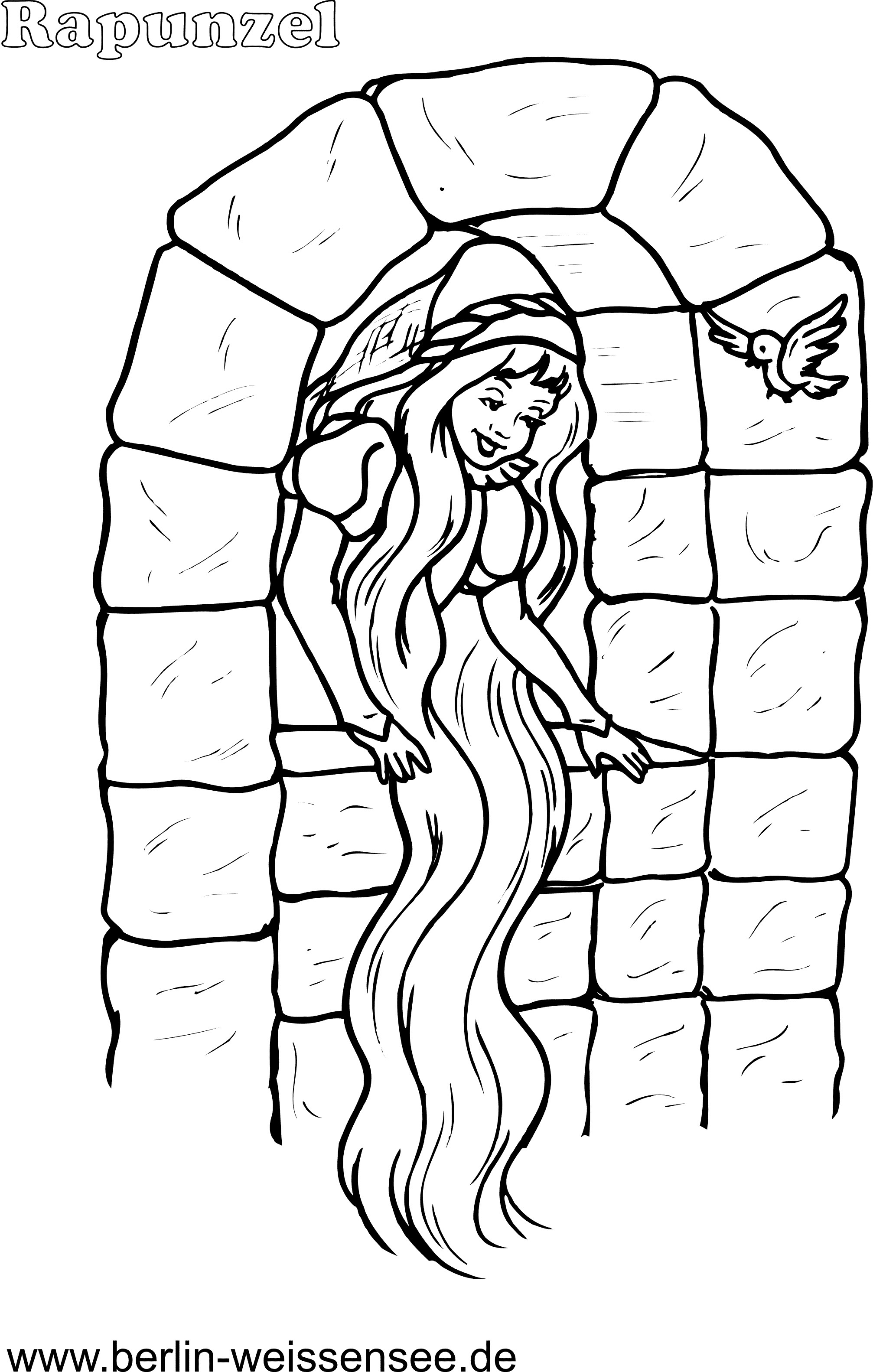 Rapunzel Malvorlagen
 Ausmalbilder Prinzessin Rapunzel – Ausmalbilder Webpage