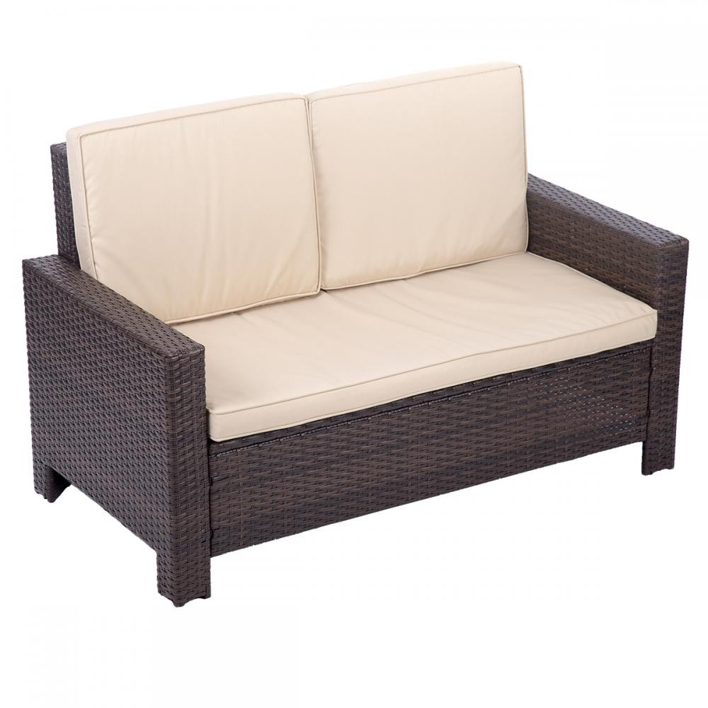 Rattan Sofa
 4pc PE Rattan Wicker Sofa Set Cushion Outdoor Patio Sofa