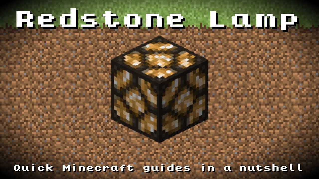 Redstone Lampe
 Minecraft Redstone Lamp Recipe Item ID Information