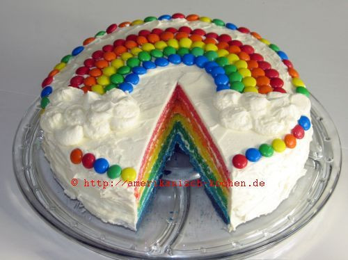 Regenbogen Kuchen
 Regenbogen Kuchen fuer Lucas Taufe