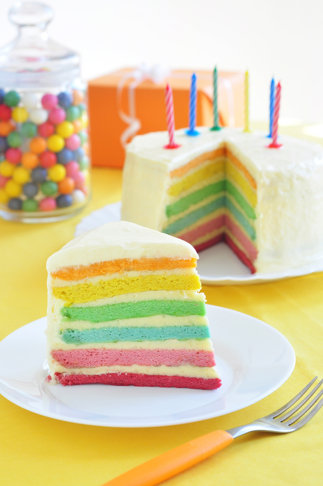 Regenbogen Kuchen
 Regenbogenkuchen der ultimative Geburtstagskuchen