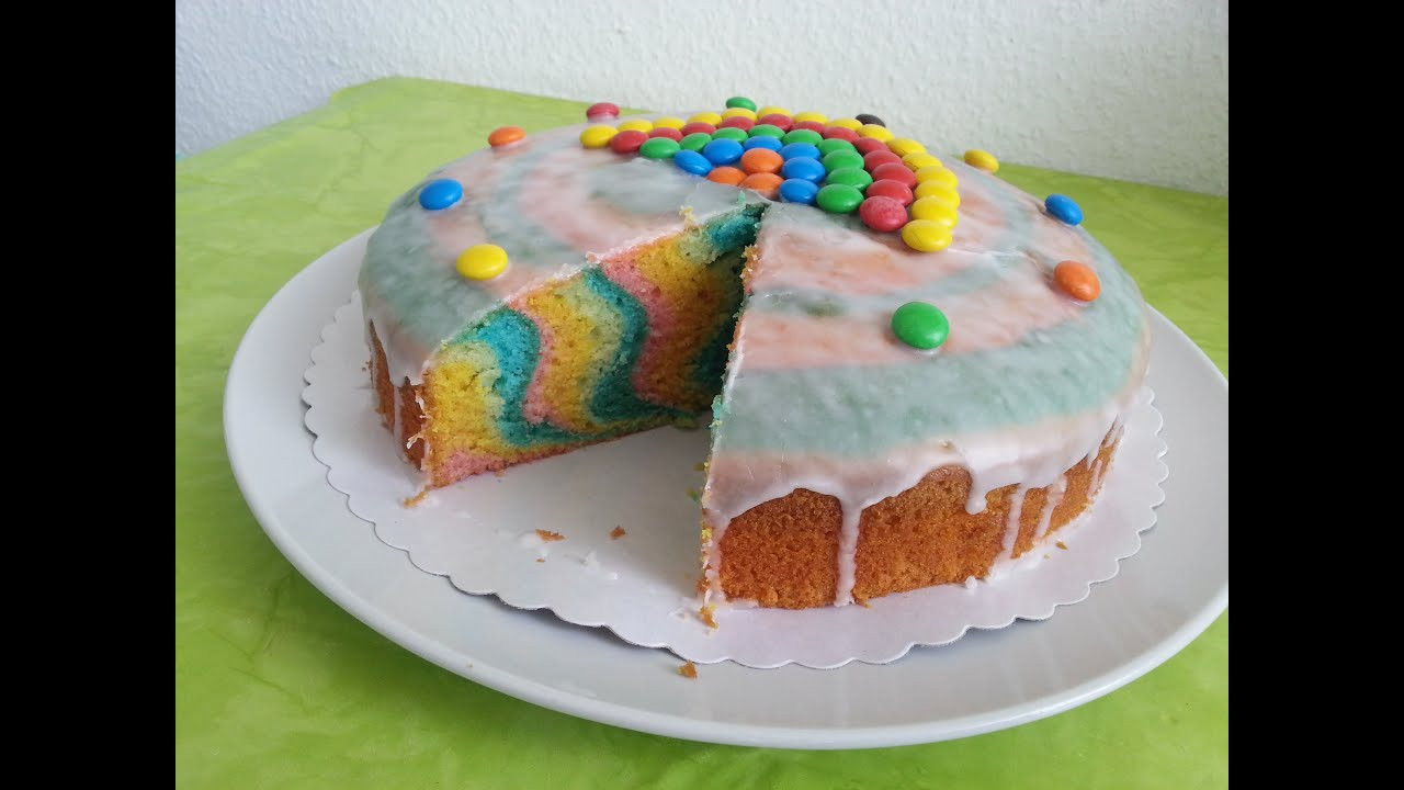 Regenbogen Kuchen
 Regenbogenkuchen saftig Rainbow Cake