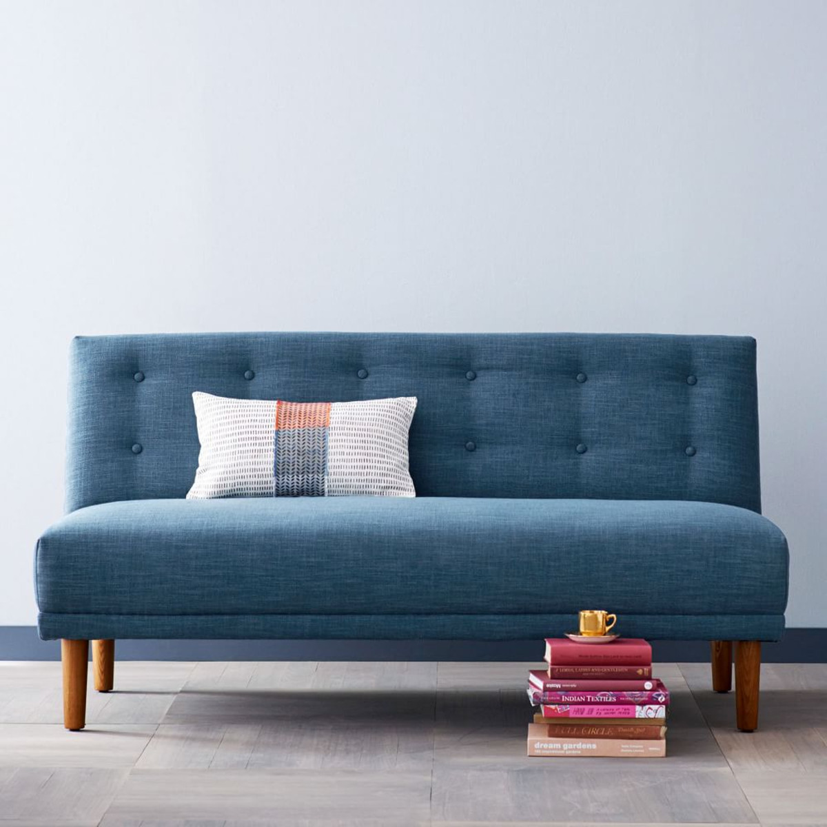 Retro Sofa
 Rounded Retro Armless Sofa