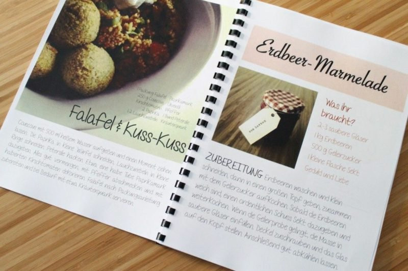 Rezeptbuch Hochzeit
 Kochbuch selbst gestalten attraktive und inspirierende