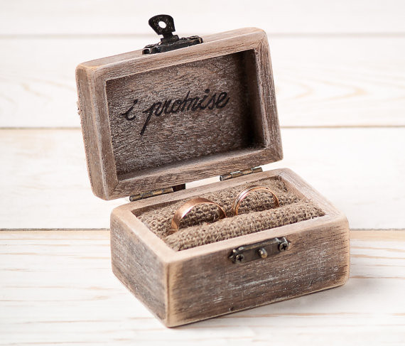 Ringbox Hochzeit
 Ring Bearer Box Wedding Ring Box Rustic Wedding Ring Holder