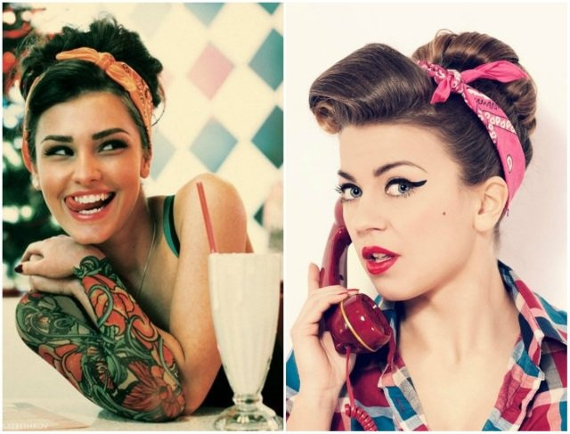 Rockabilly Frisuren Mit Tuch
 Coiffure pin up – 30 idées et tutos de style rockabilly