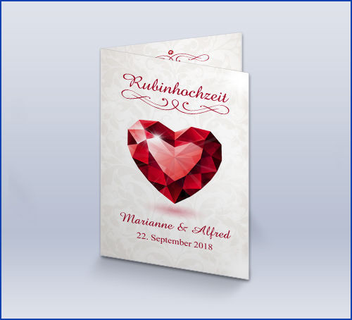 Rubin Hochzeit
 daskartendruckhaus