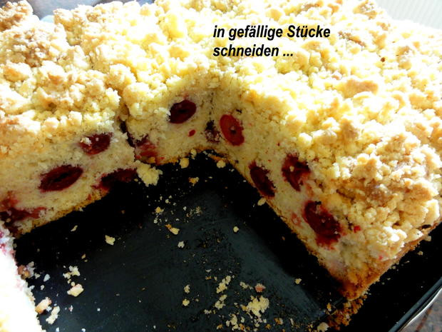 Rührteig Kuchen
 Rührteig KIRSCHSTREUSEL KUCHEN Sauerkirschen Rezept