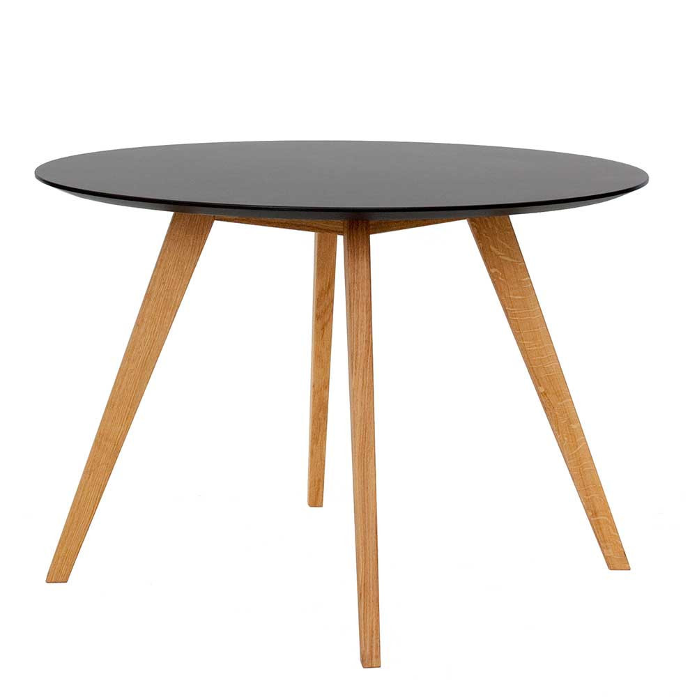 Runder Tisch
 Runder Esstisch Jodolio in Schwarz 110 cm
