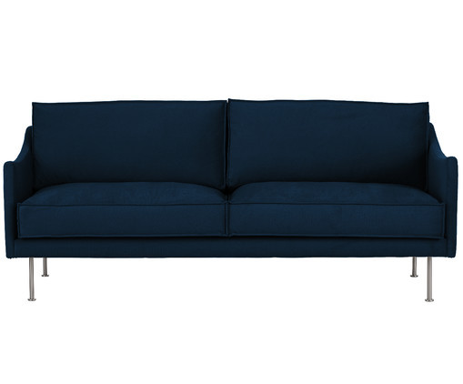 Samt Sofa
 Samt Sofa Shine 3 Sitzer in Blau WestwingNow