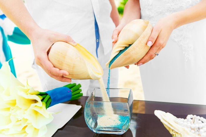 Sandzeremonie Hochzeit
 Heiraten am Strand