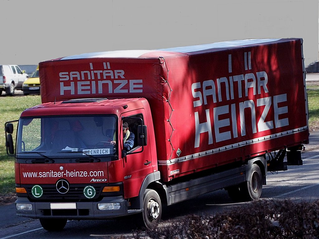 Sanitär Heinze
 ATEGO1017 von Sanitär HEINZE im Zustell nst