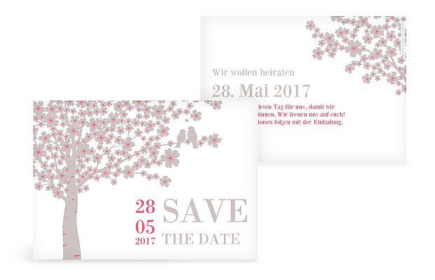 Save The Date Hochzeit
 Save the Date Karten zur Hochzeit – Versand in 1 2 Tagen