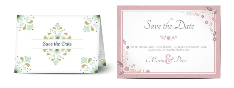 Save The Date Hochzeit
 Hochzeitssprüche für Save the Date Karten