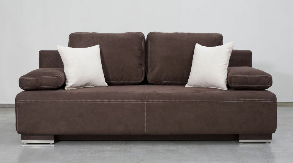 Schlafcouch Mit Bettkasten
 Edles Bettsofa Schlafsofa HATO mit Bettkasten Federkern