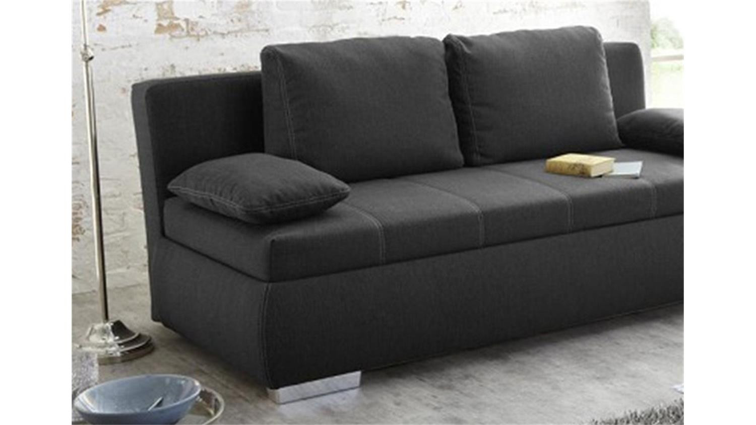 Schlafsofa Dauerschläfer
 Boxspring Schlafsofa MEMPHIS Sofa Dauerschläfer in grau