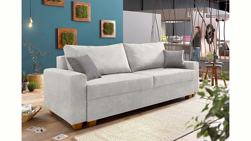 Schlafsofa Mit Bettkasten Und Federkern
 Home affaire Schlafsofa Merano mit Bettkasten und