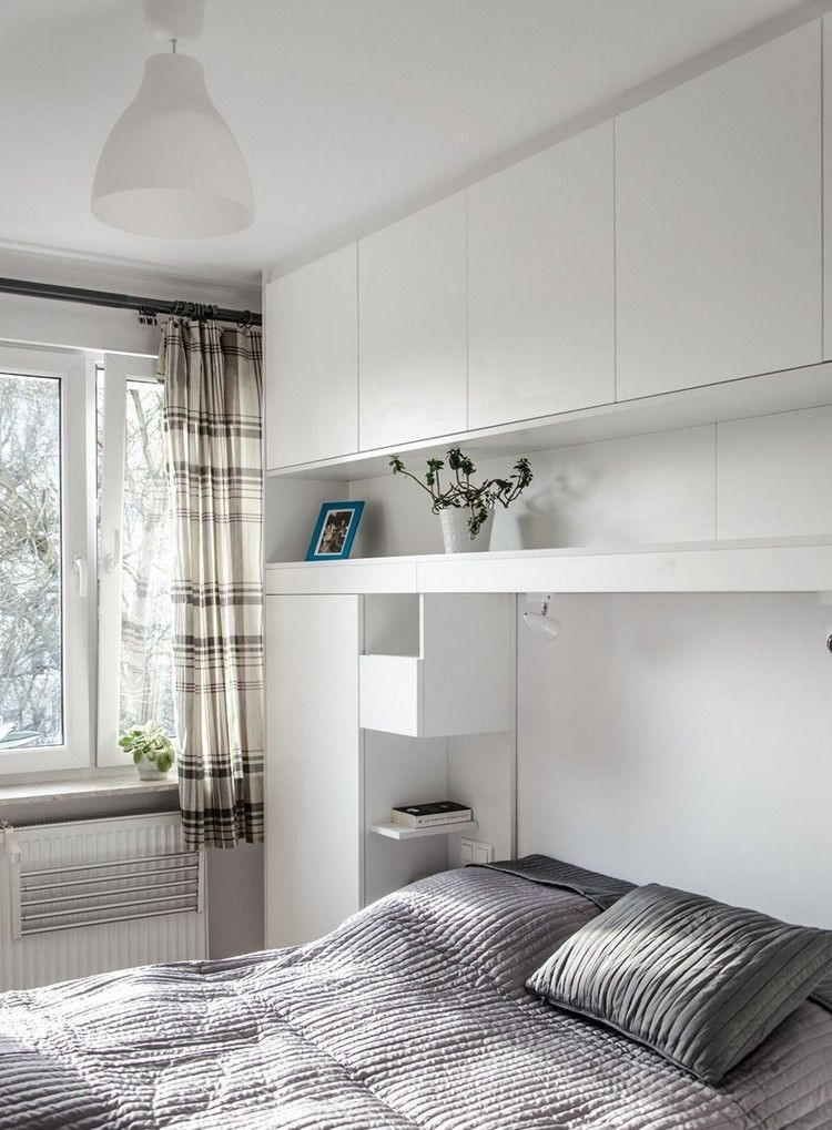 Schlafzimmer Bett
 wohnungseinrichtung ideen schlafzimmer weiss grifflose