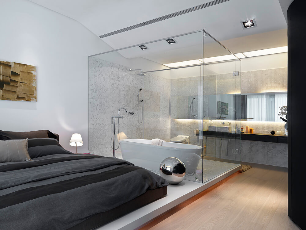 Schlafzimmer Design
 Baddesign und Schlafzimmer vereint geht das Tipps wie es