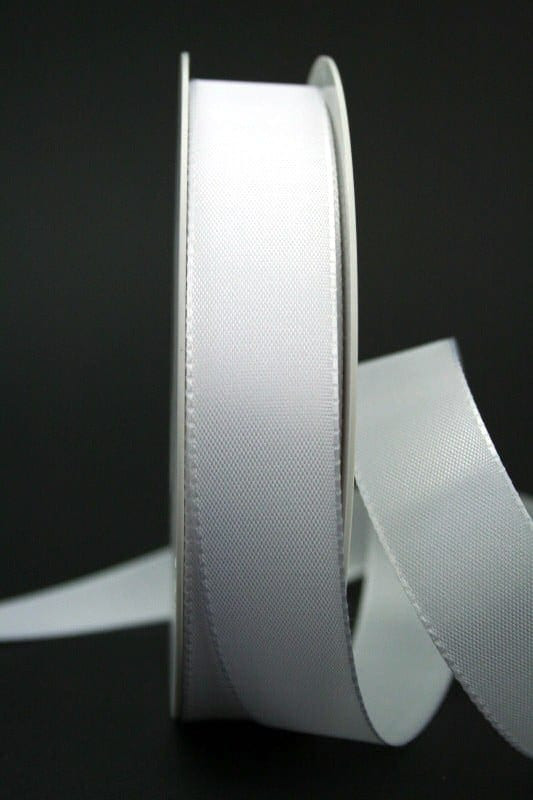 Schleifenband Hochzeit
 Schleifenband weiß 25 mm breit